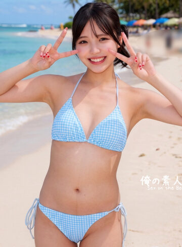 orecz653 める（佐藤愛瑠）ビーチナンパ！笑顔美少女めるちゃんの顔射